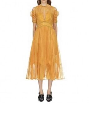 Self-Portrait | Dresses | New With Tag Selfportrait Jacket Pleated Mididress  Size 4 Us | Poshmark